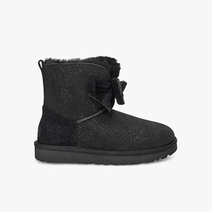 Ugg Gita Twinkle Bow Mini Klassiska Stövlar Dam Svarta (437098QTM)